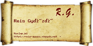 Reis Győző névjegykártya